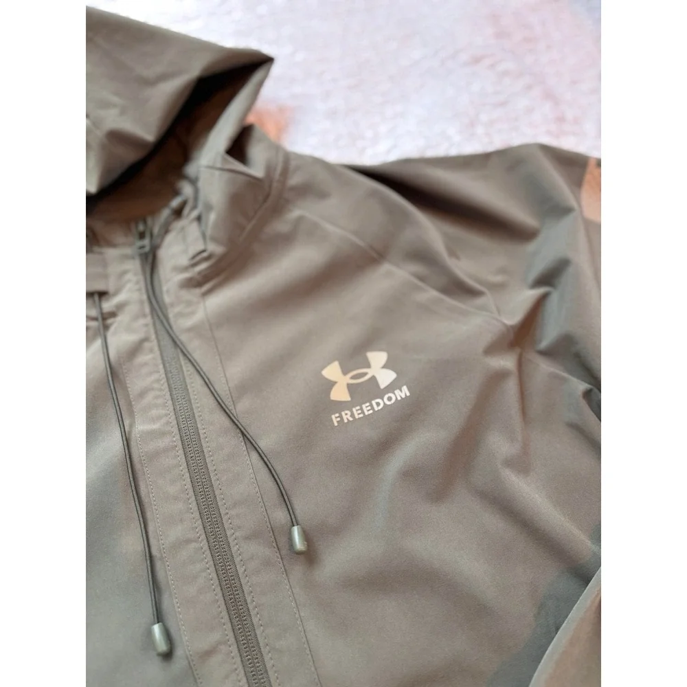 Under‎ Armour Men's Freedom Storm Full Zip Hooded Jacket Olive Green Small  NWOT